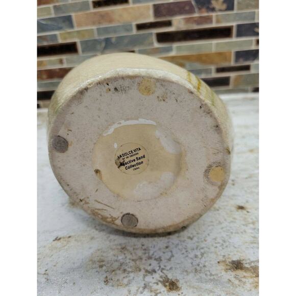 Vintage Vase La Dolce Vita, Reactive Sand Collection, 14.5" Eclectic Decor - Picture 5 of 6